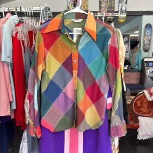 Wrangler Multicolor Plaid Button-Up Shirt